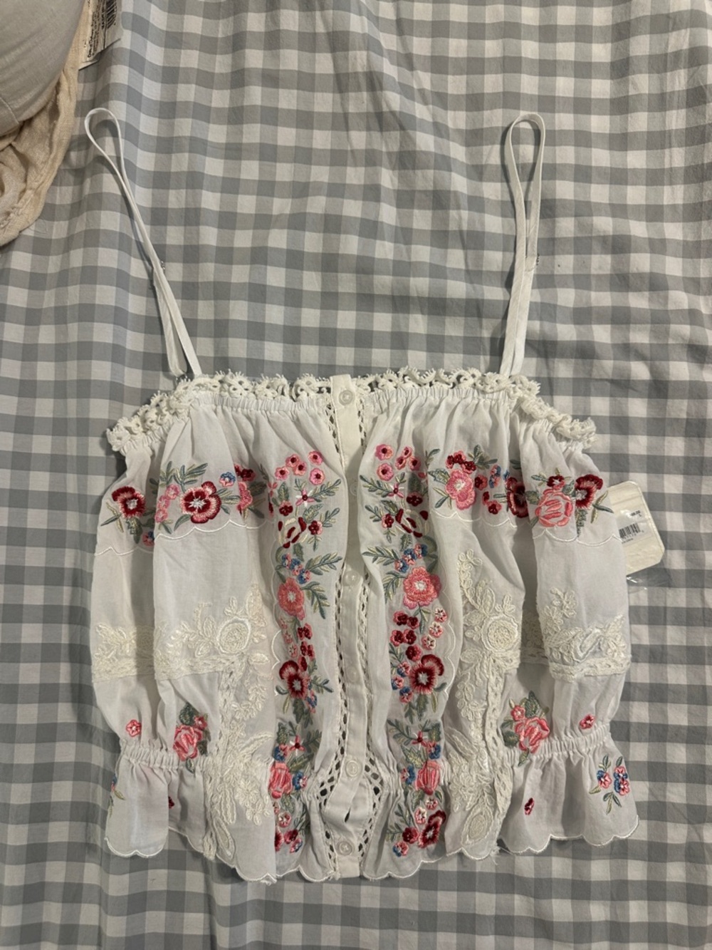 NWT Altar'd State Ophelia Embroidered Tank Size Large
